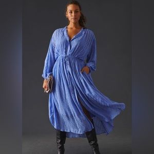 Anthropologie Allene Shimmer Maxi Dress